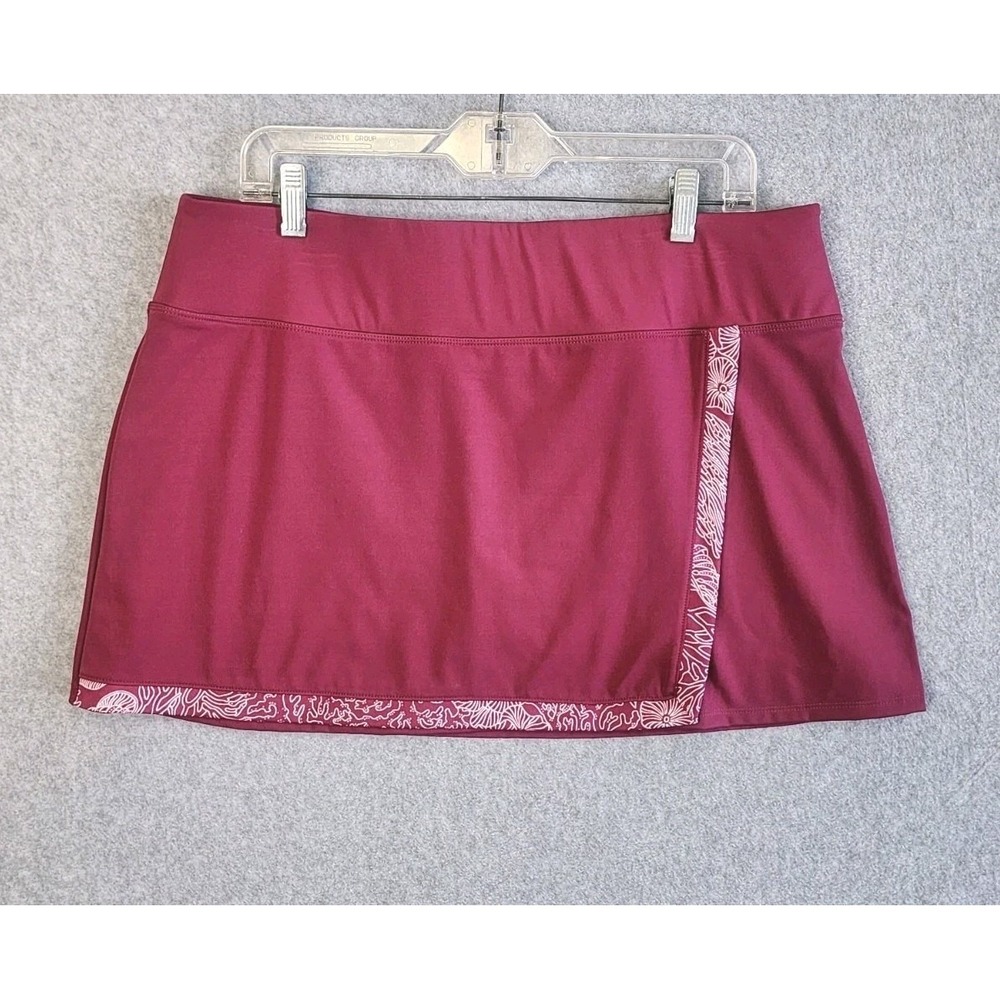 Tommy Bahama Womens Tennis & Golf Skort‎ Size XL Raspberry Pink Stretch Pockets